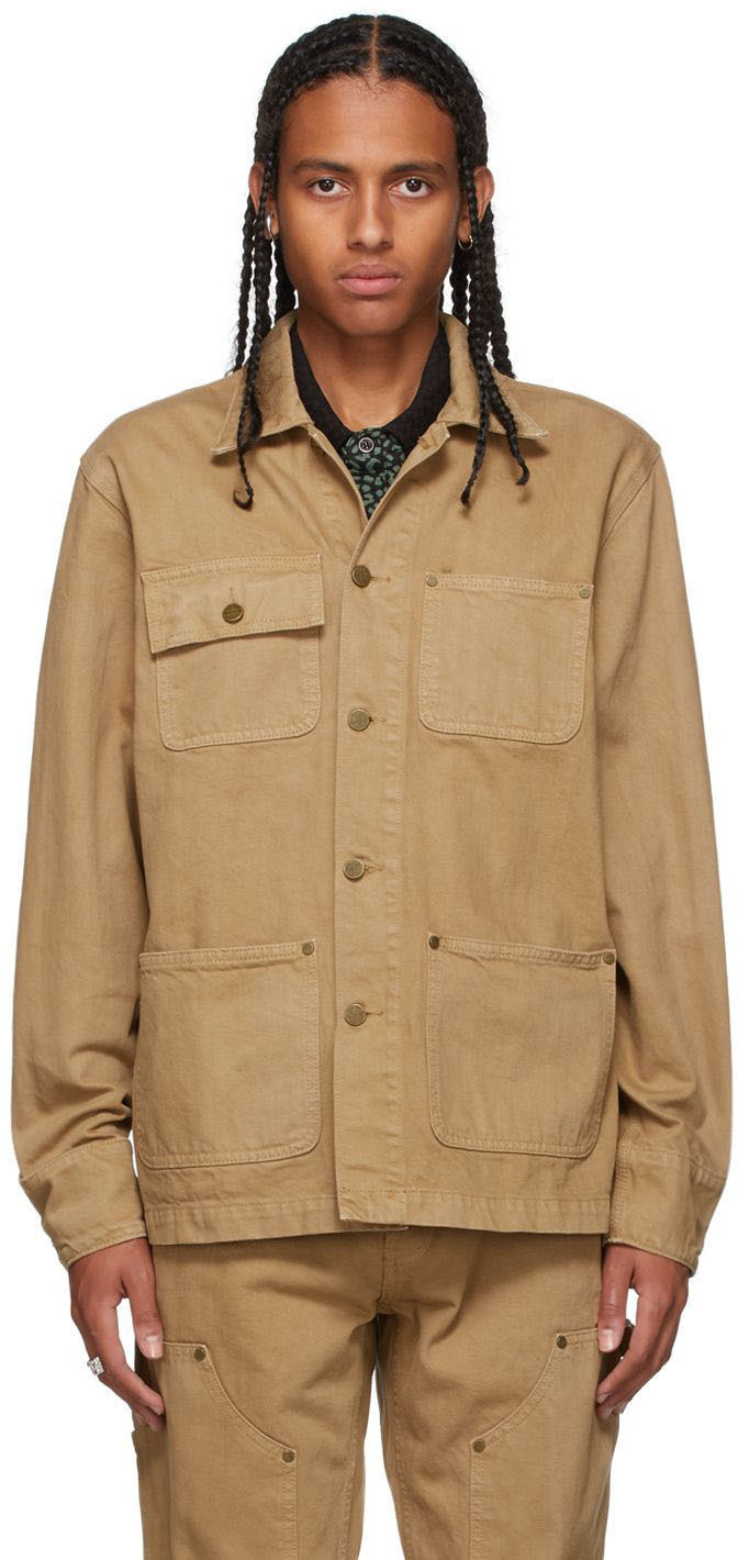 khaki chore coat