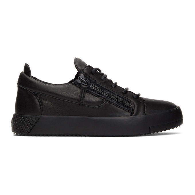 giuseppe zanotti black sneakers