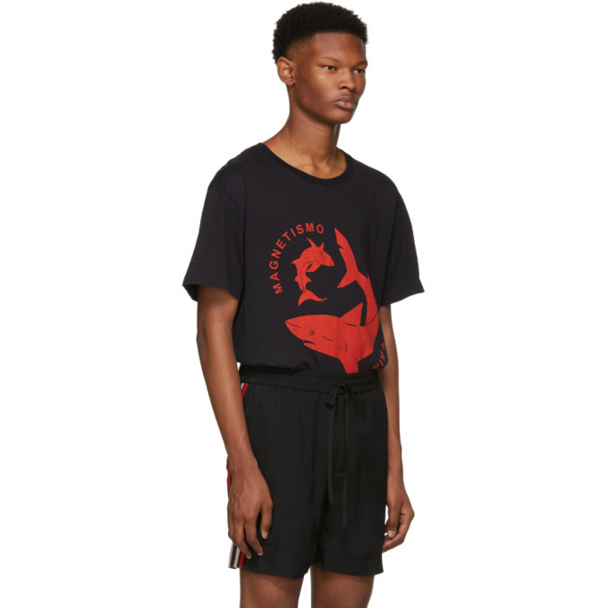 Gucci Black Magnetismo Animale Shark T 