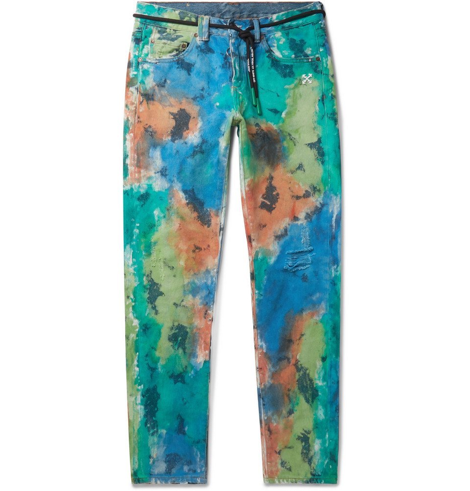 off white denim jeans mens