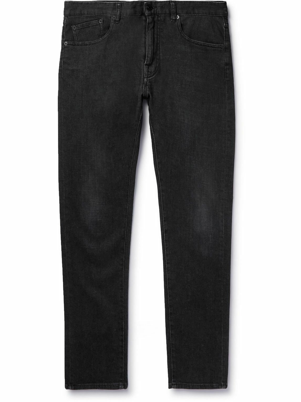 Belstaff - Slim-Fit Washed Straight-Leg Jeans - Black Belstaff