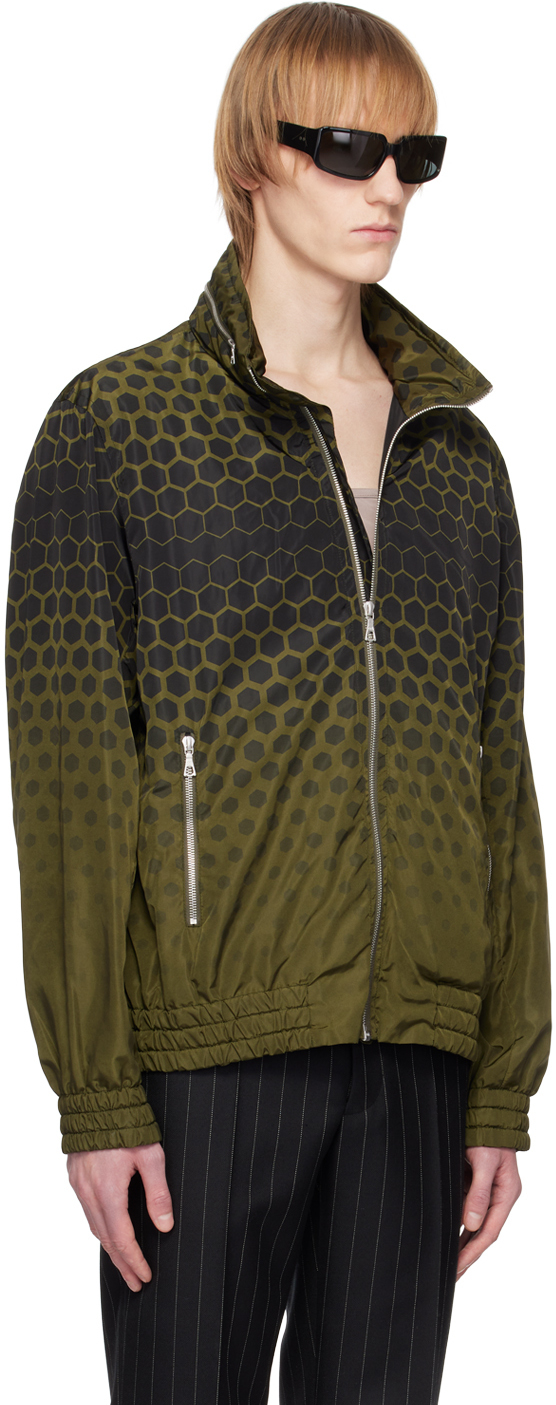 Dries Van Noten Khaki Graphic Jacket Dries Van Noten