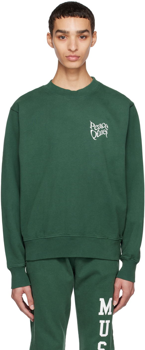 Museum of Peace & Quiet Green Warped Sweatshirt Museum of Peace and Quiet