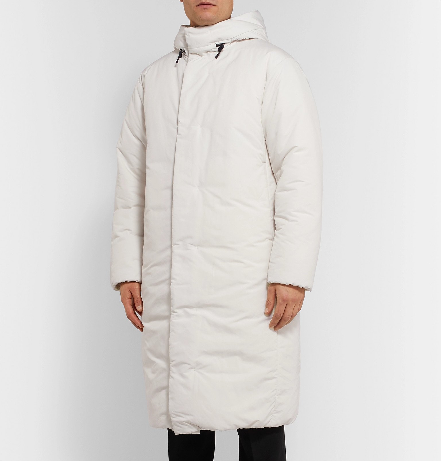 theory hooded down coat