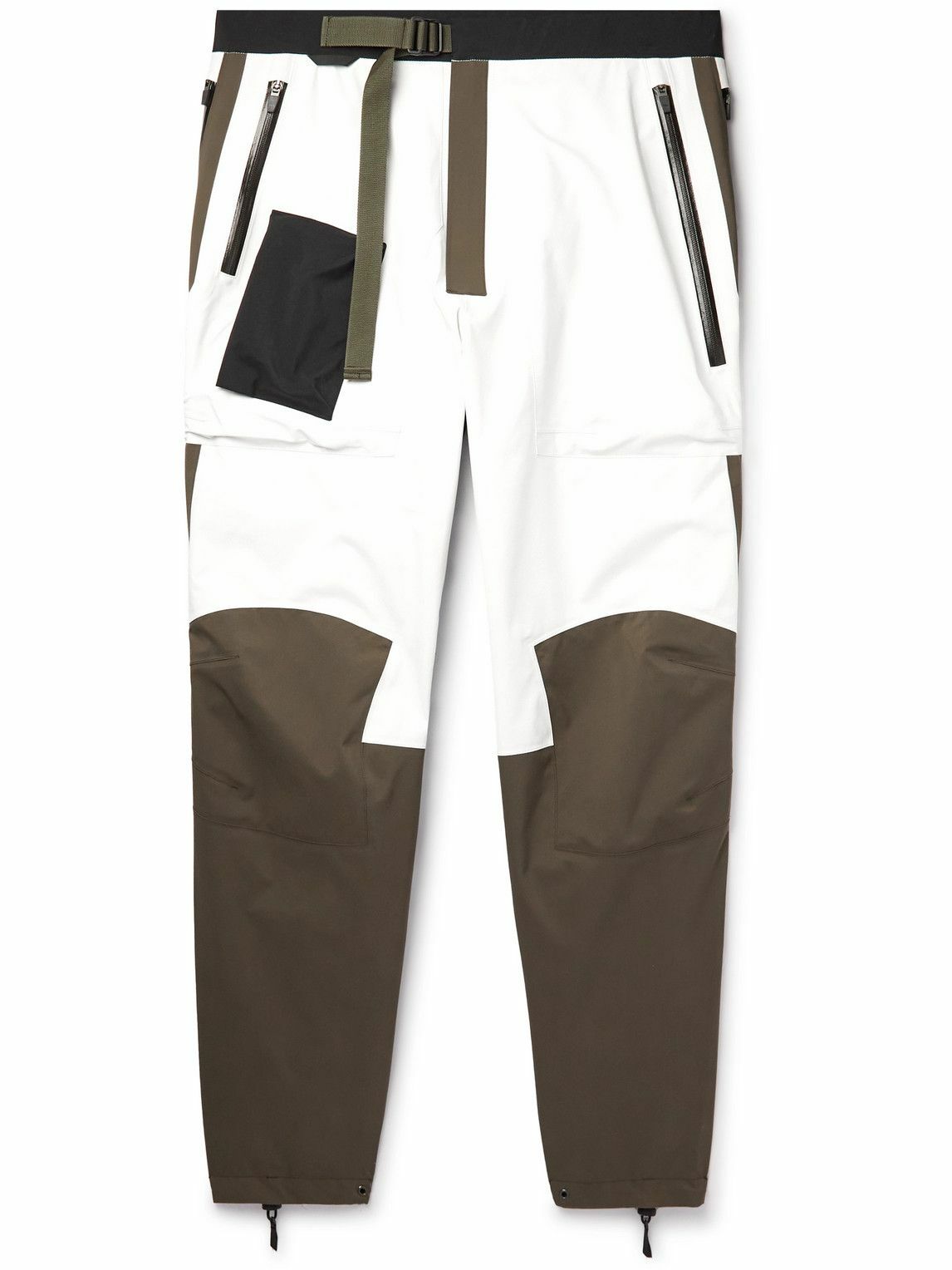 Photo: ACRONYM - Straight-Leg Colour-Block Belted GORE-TEX® PRO Trousers - Green