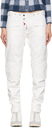 032c Off-White Woven Leather Biker Pants