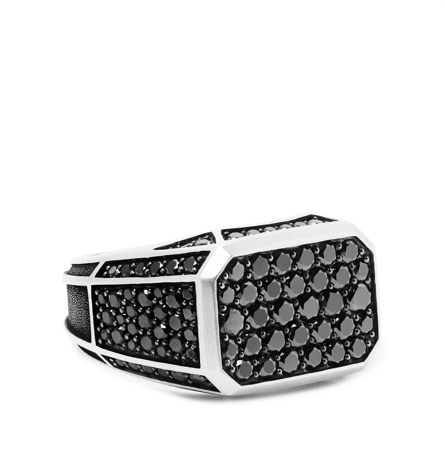 David Yurman Sterling Silver Diamond Ring Silver David Yurman