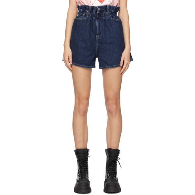 levis high waisted wide leg shorts