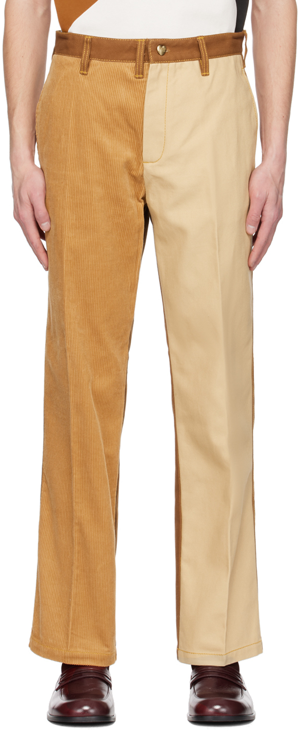 Photo: Marni Brown & Tan Carhartt WIP Edition Color Block Trousers