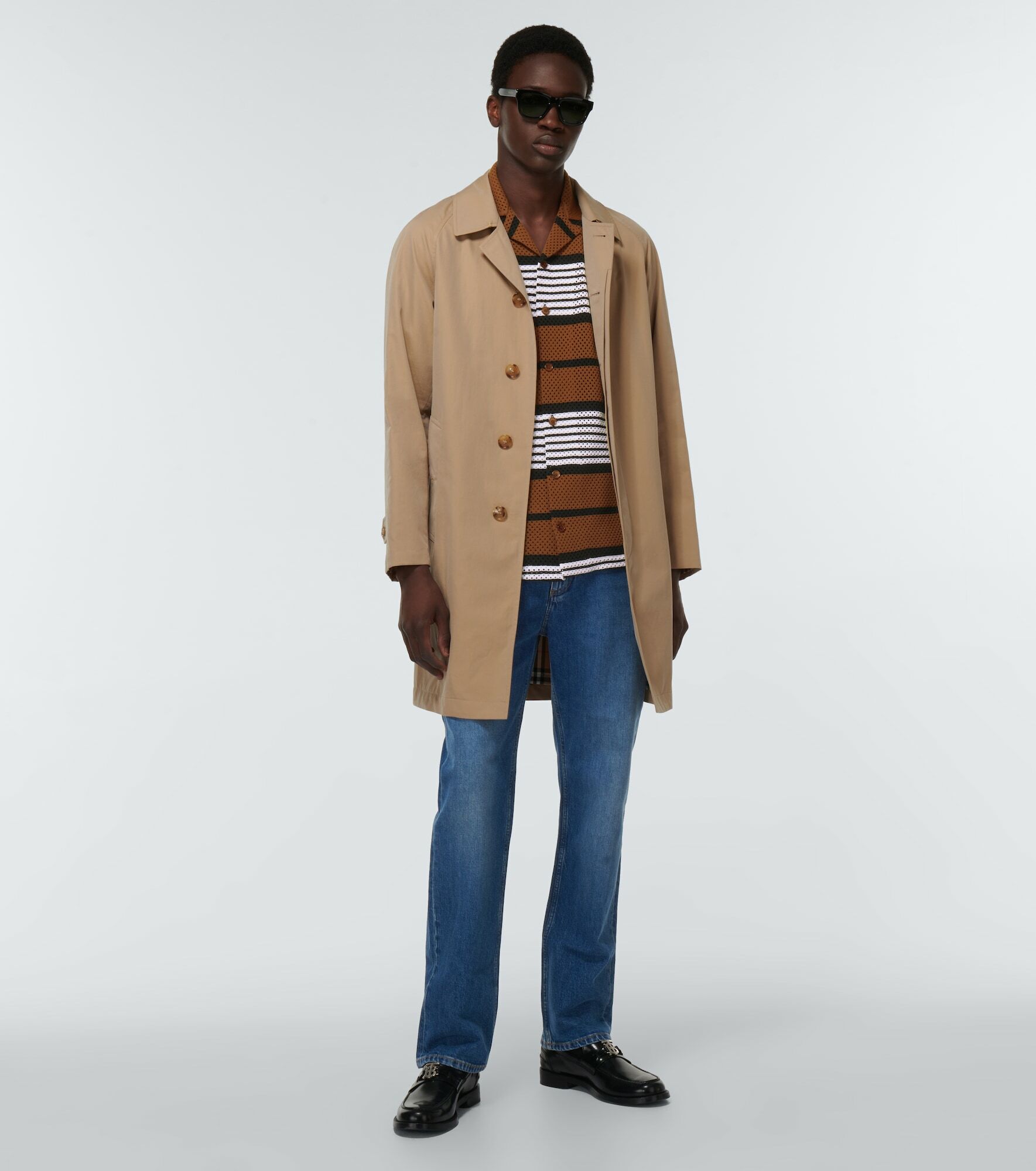 BURBERRY 25S PLAID STRAIGHT-LEG PANTS 091