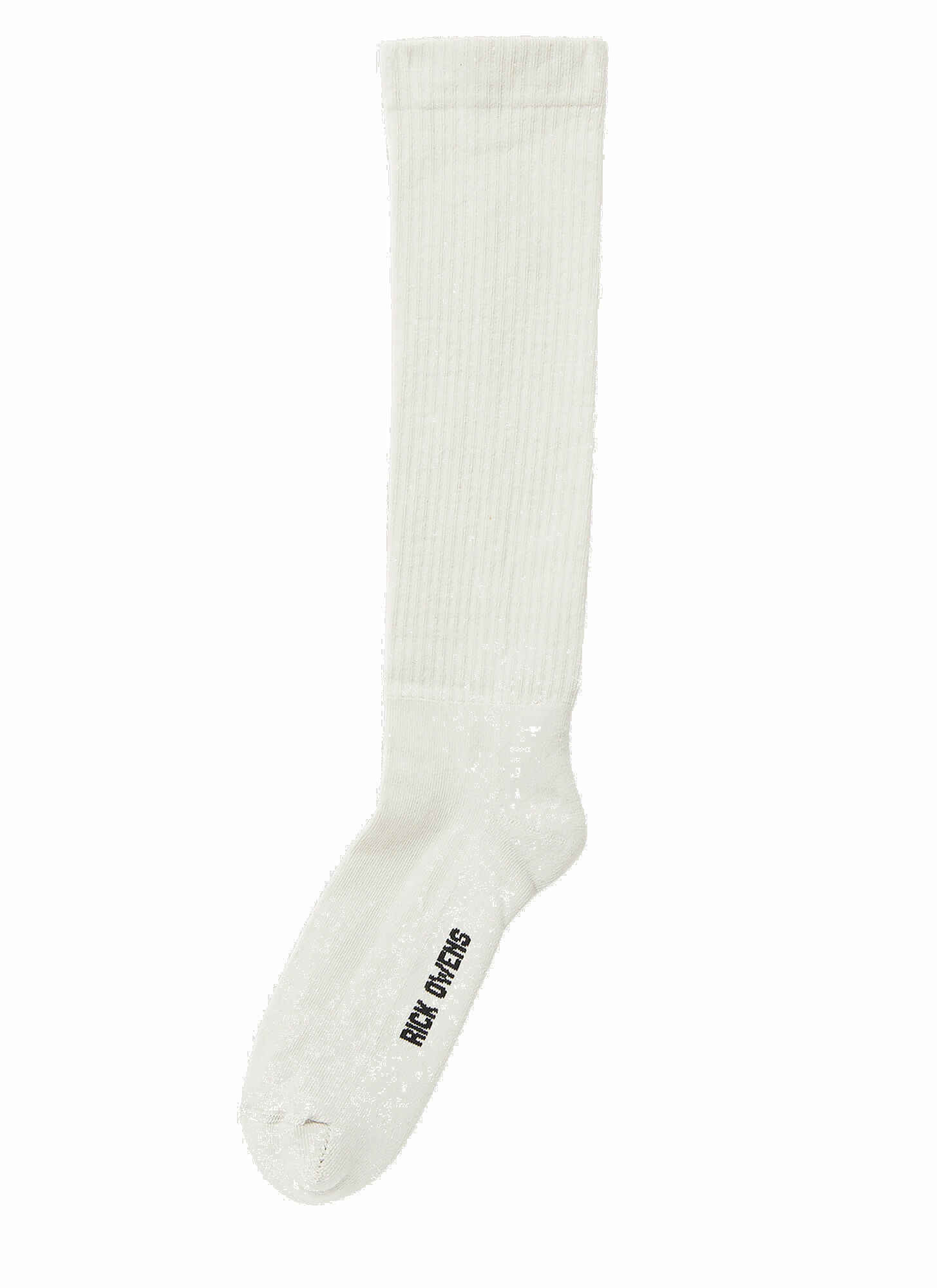 Photo: Logo Intarsia Socks in Cream