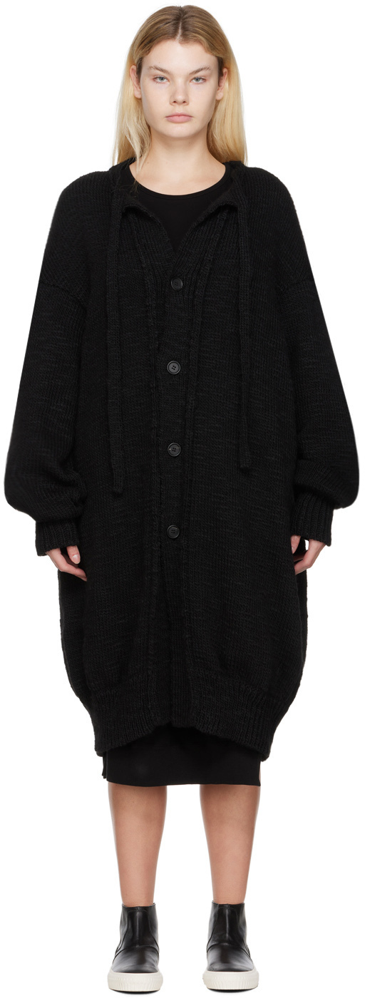 Regulation Yohji Yamamoto Black Knit Cardigan Regulation Yohji Yamamoto