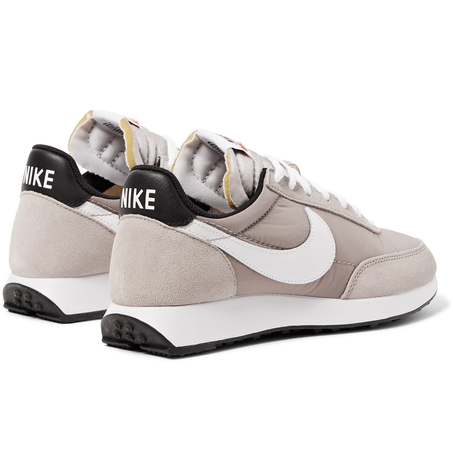 nike air tailwind 79 leather-trimmed shell and suede sneakers