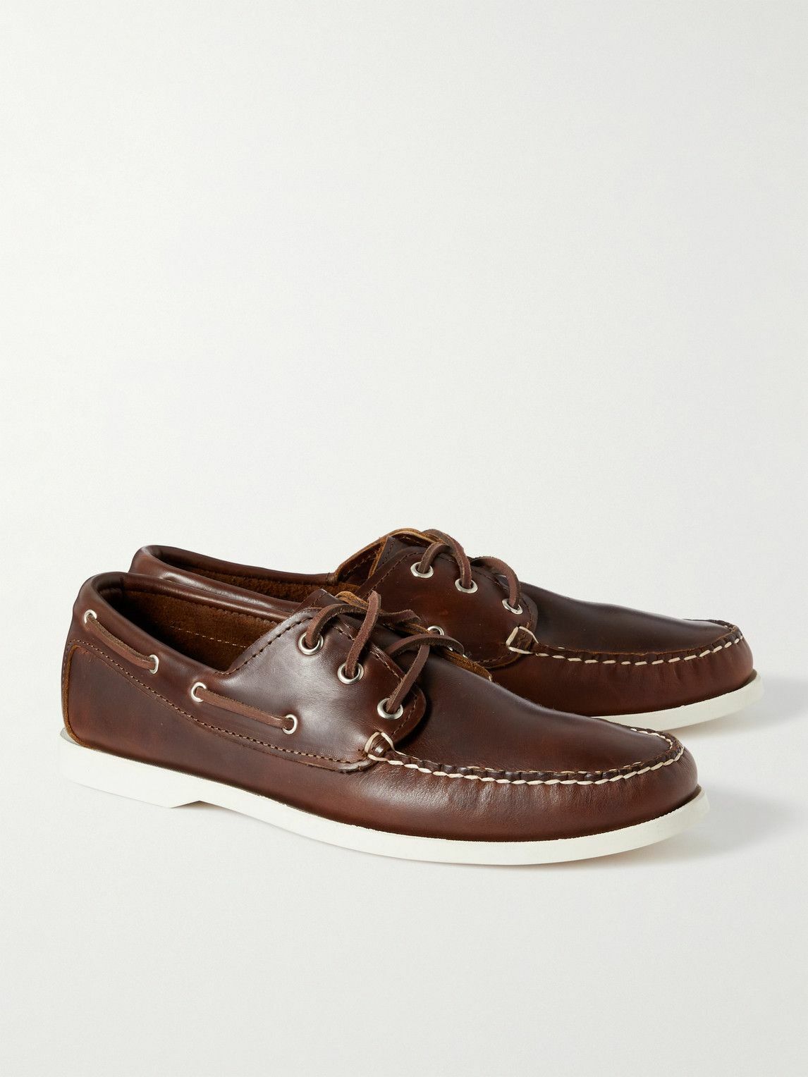 Quoddy Leather Boat Shoes Brown Quoddy