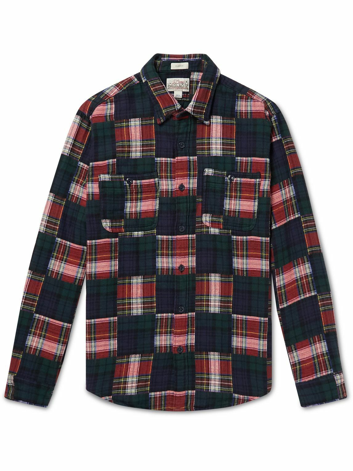 J.Crew Holiday Patchwork CottonFlannel Shirt Multi J.Crew