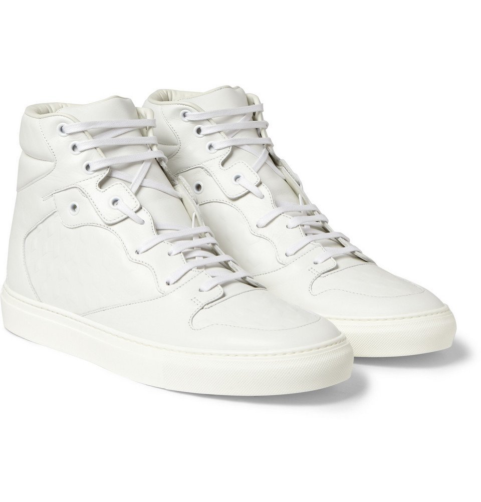 balenciaga white leather shoes