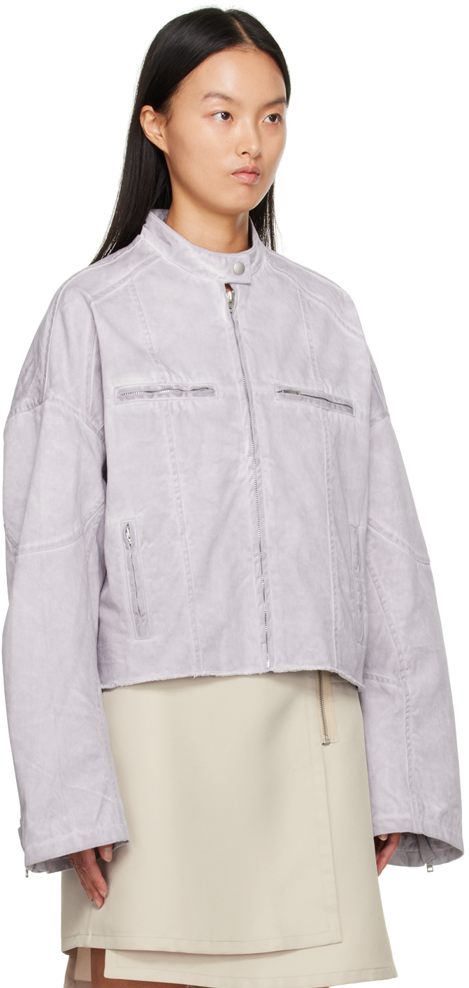 Acne Studios Purple Faded Jacket Acne Studios