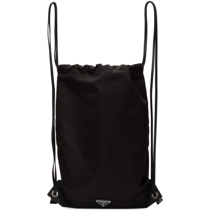 Prada Black Drawstring Backpack Prada