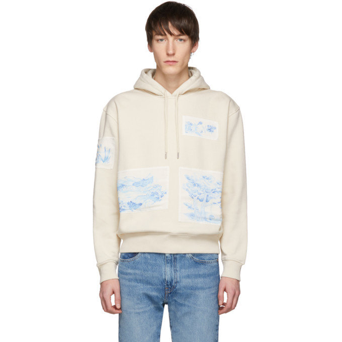 off white patch hoodie