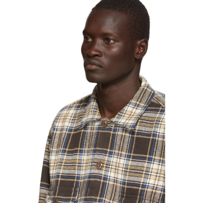 South2 West8 Brown Twill Plaid Smokey Shirt South2 West8
