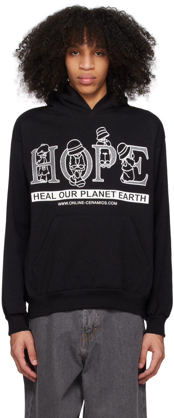 Online Ceramics Black 'Heal Our Earth' Hoodie Online Ceramics