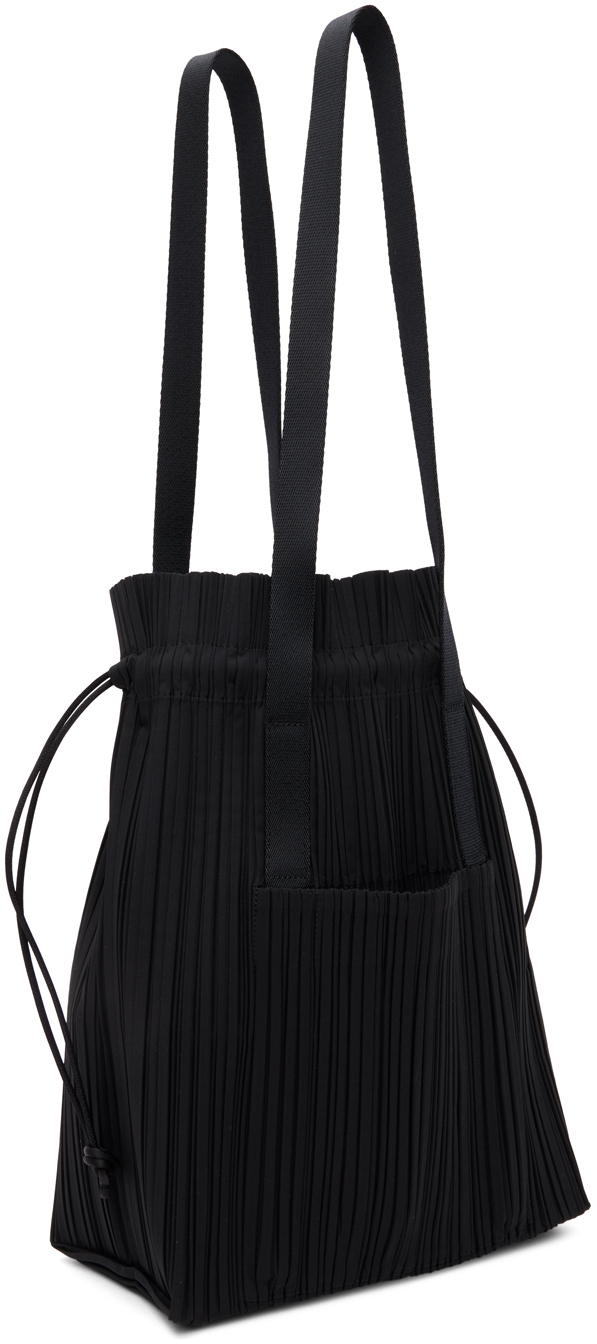 Pleats Please Issey Miyake Black Drawstring Pleats Bag Pleats Please ...