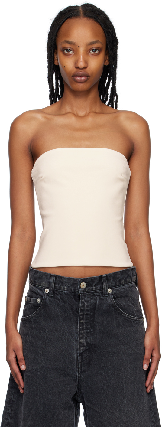 Esse Studios Off-White Strapless Camisole Esse Studios