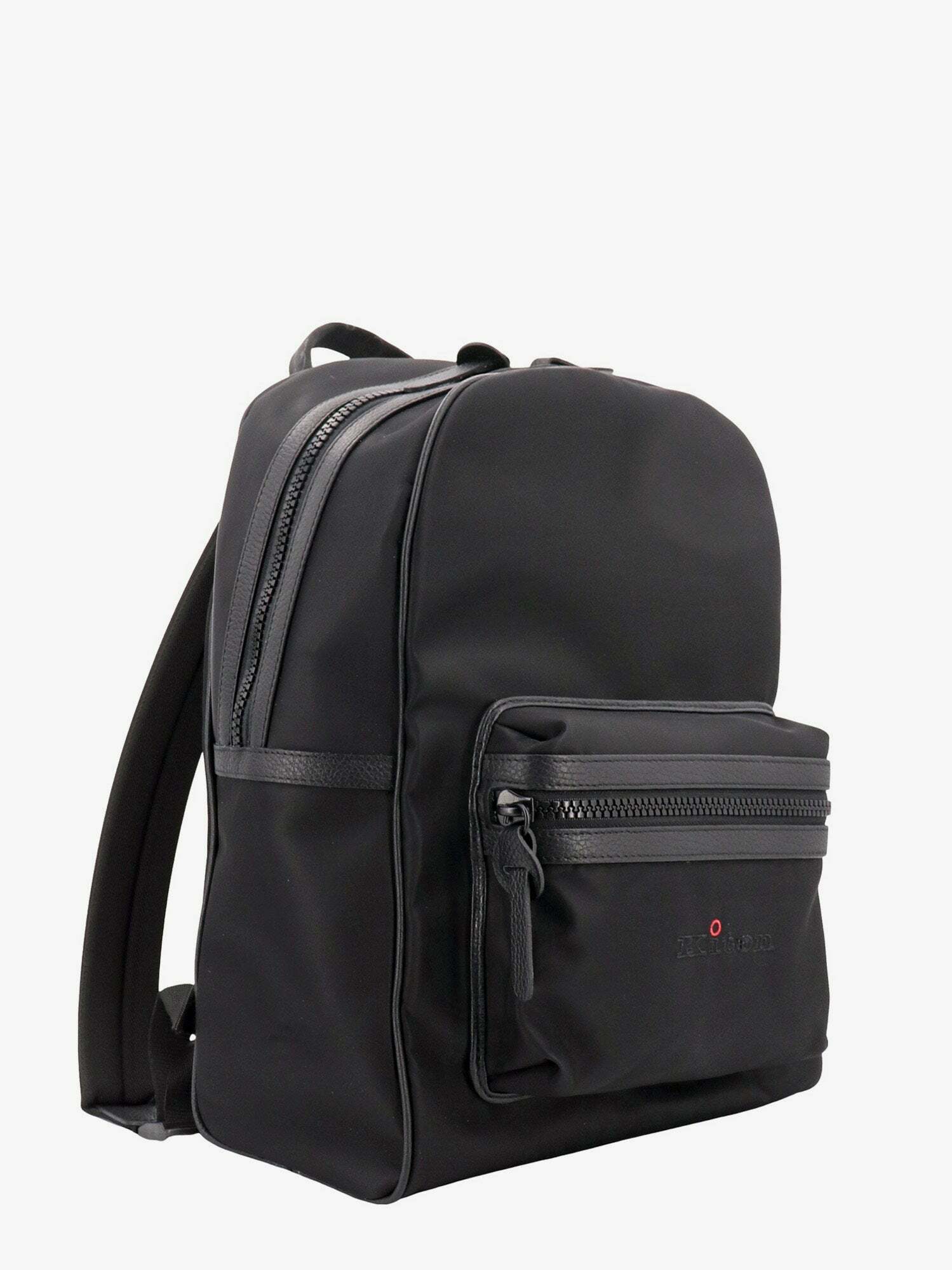Kiton Ciro Paone Backpack Black Mens Kiton