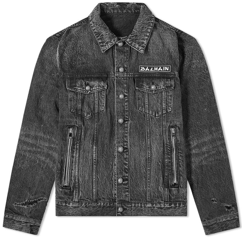Balmain Signature Patch Denim Jacket Balmain