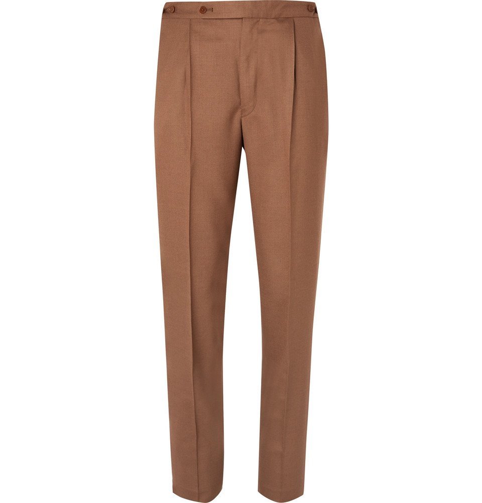 tan suit trousers