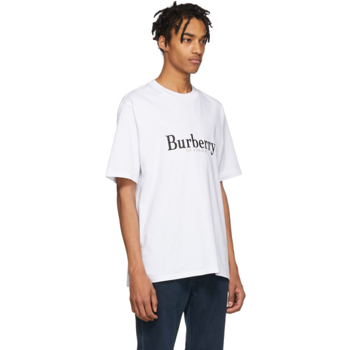 Burberry White Vintage Logo Lopori T-Shirt Burberry