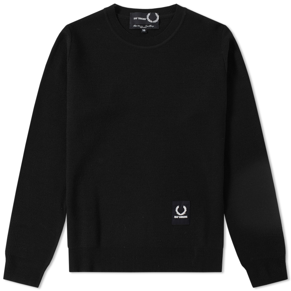 Fred Perry x Raf Simons Elbow Patch Crew Knit Fred Perry x Raf Simons