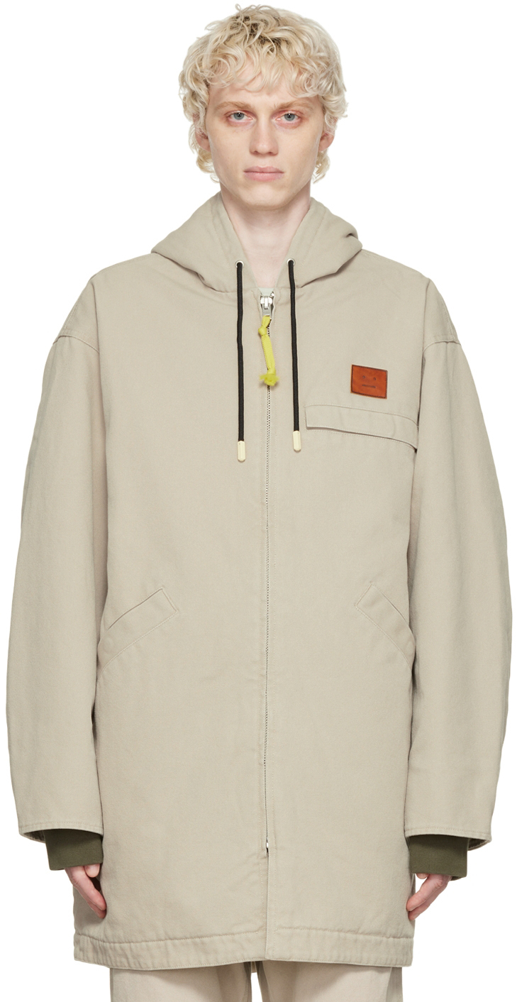 Acne Studios Beige Organic Cotton Coat Acne Studios