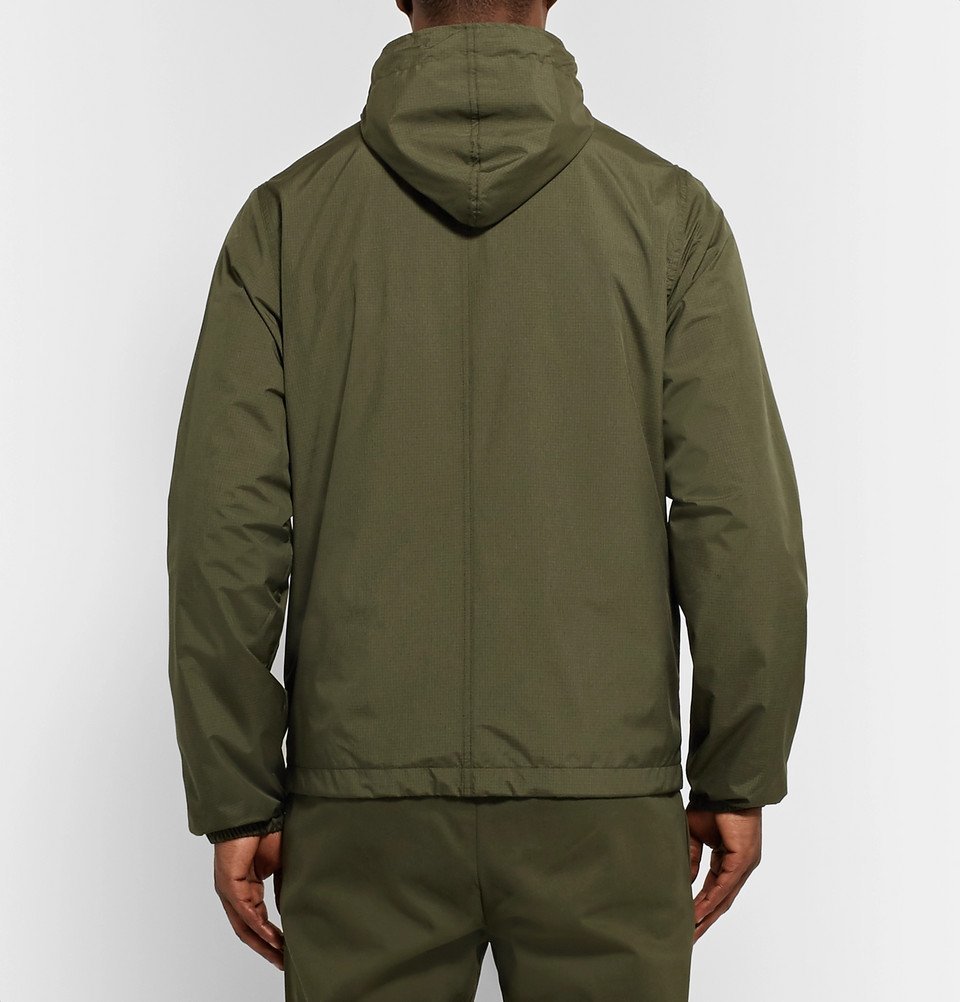 Officine Generale - Ambroise Ripstop Hooded Jacket - Army green ...