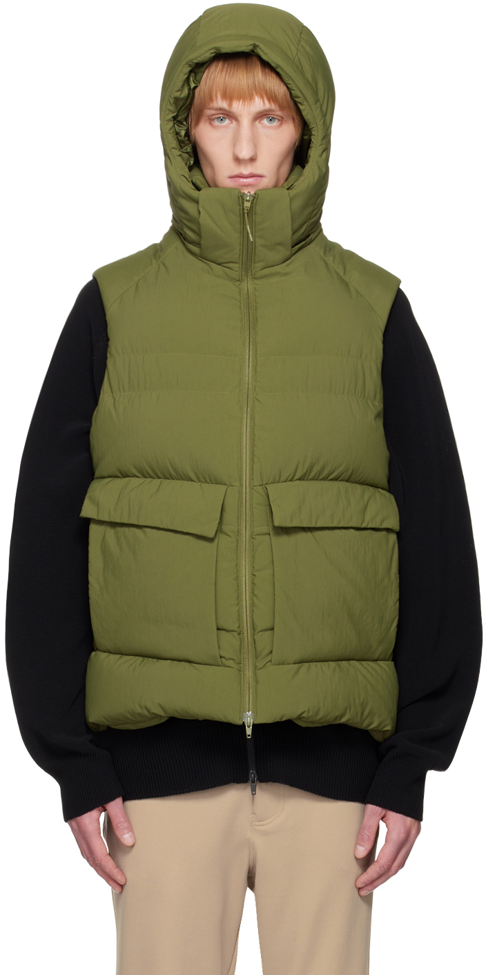 Y-3 Red Down Classic Puffy Vest Y-3