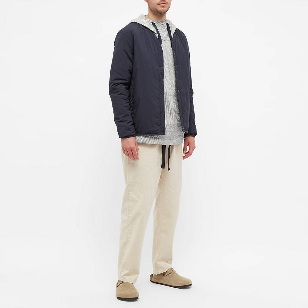 Albam Men's Summerisle Seersucker Popover Jacket in Ecru Seersucker Albam