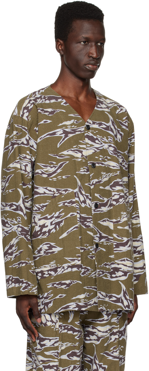 South2 West8 Khaki Army Shirt South2 West8