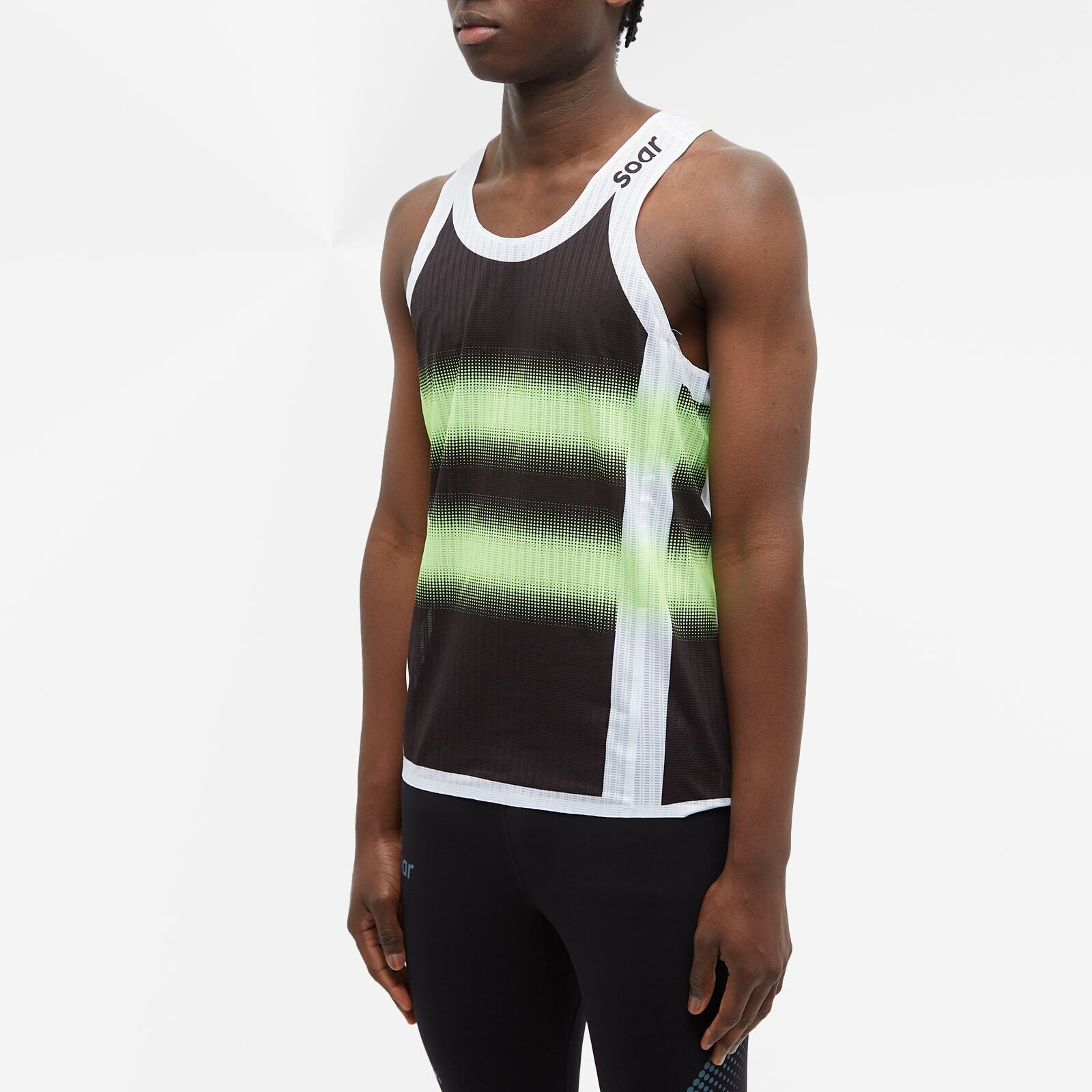 SOAR Men's Race Vest in Black/Green Soar Running