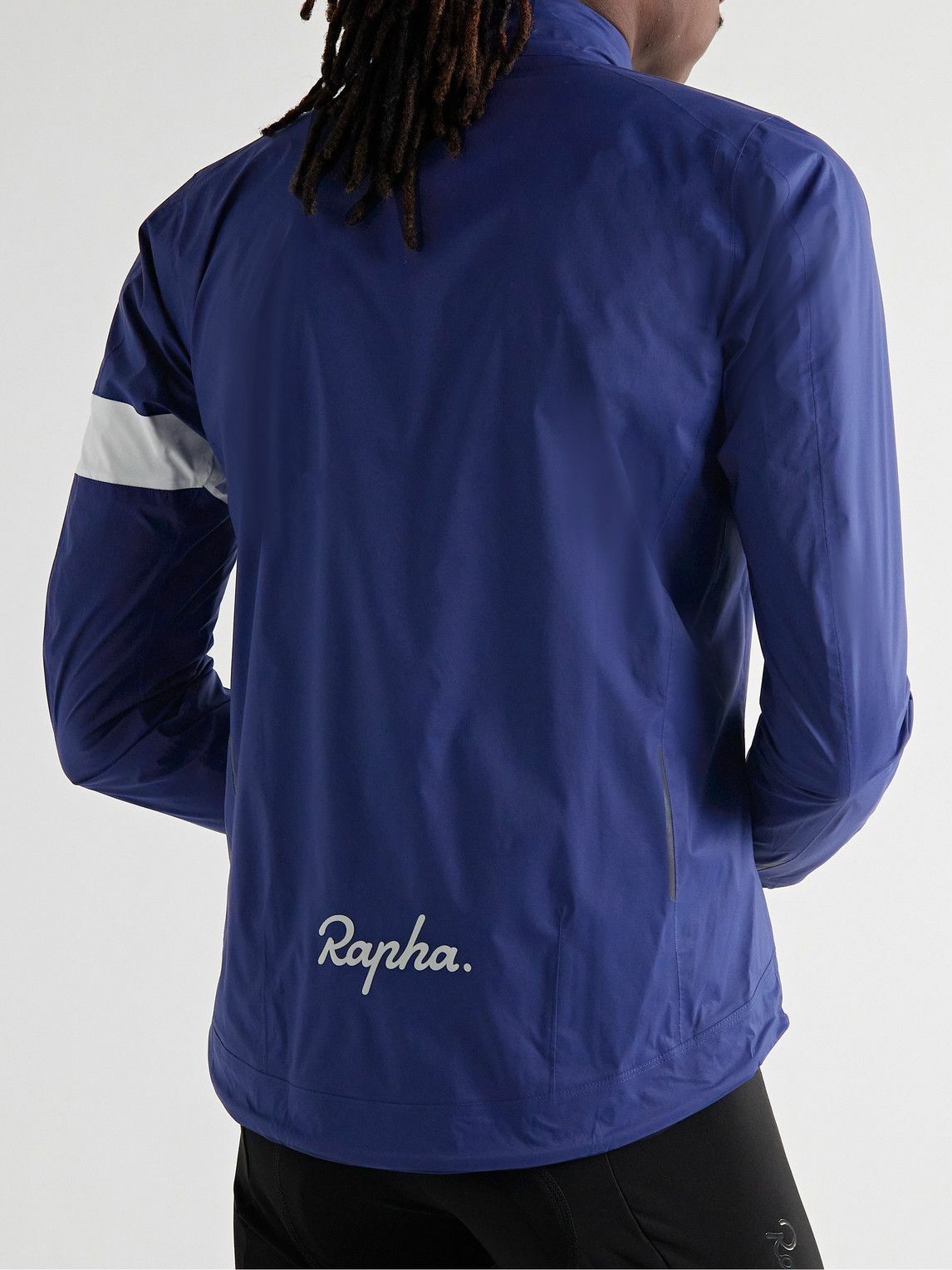 Rapha Core Rain II SlimFit Nylon Cycling Jacket Blue Rapha