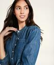 Brooks Brothers Women's Chambray Popover Shirt | Blue