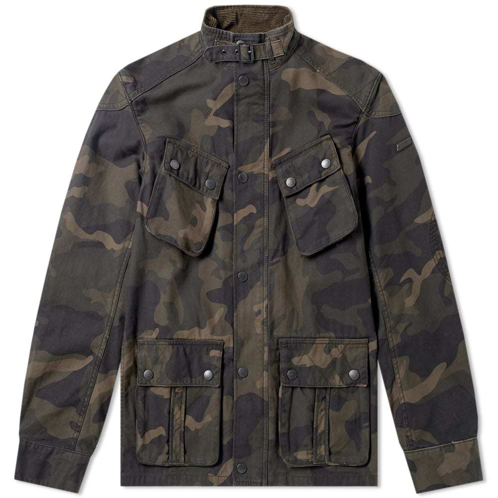 Barbour International Washed Camo Jacket Camo Barbour x Wood Wood