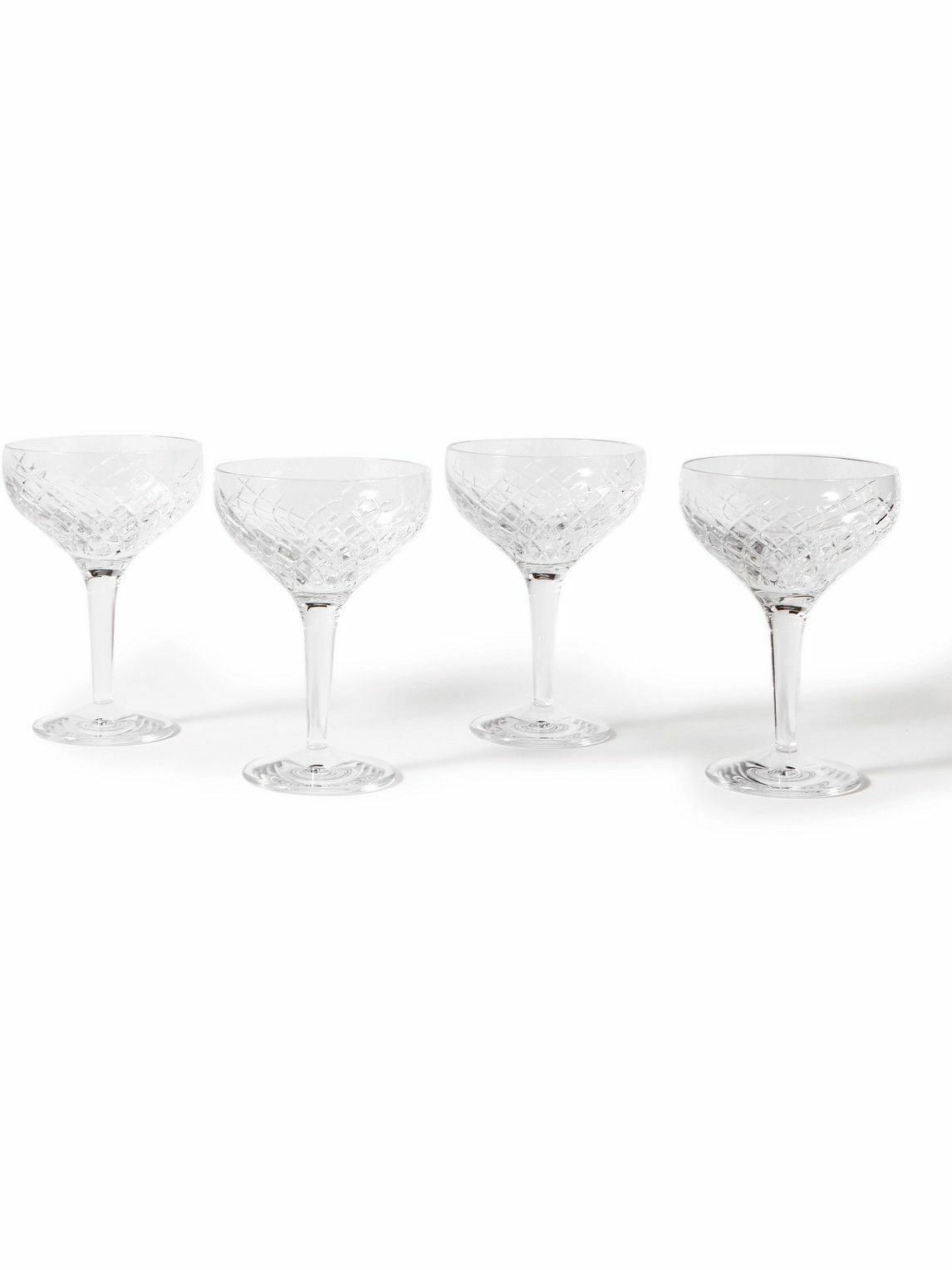 Soho Home Barwell Set of Four Crystal Coupe Glasses Soho Home