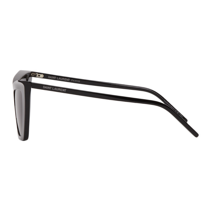 saint laurent black angular sl 372 sunglasses