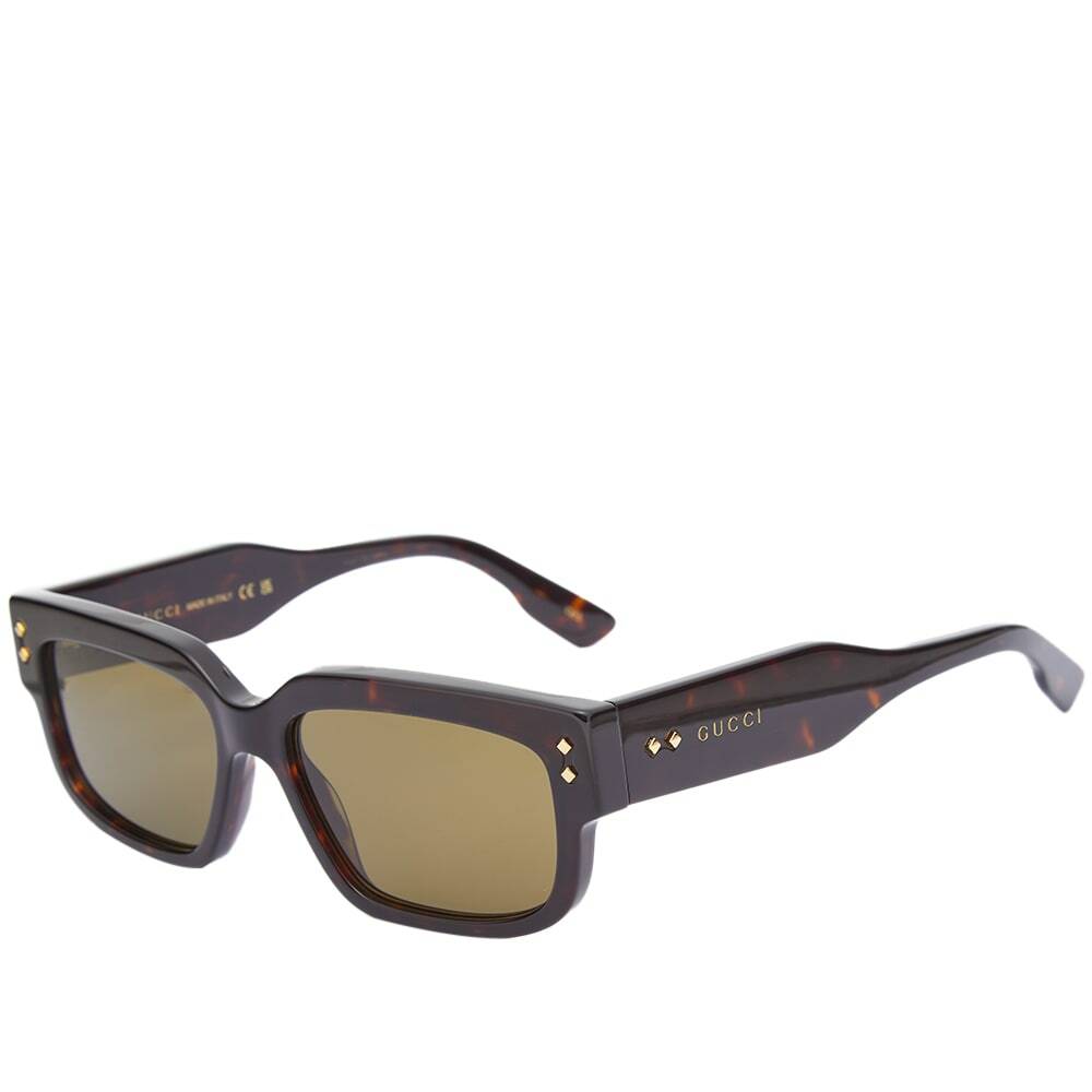 Gucci Men's Eyewear GG1218S Sunglasses in Havana/Green Gucci