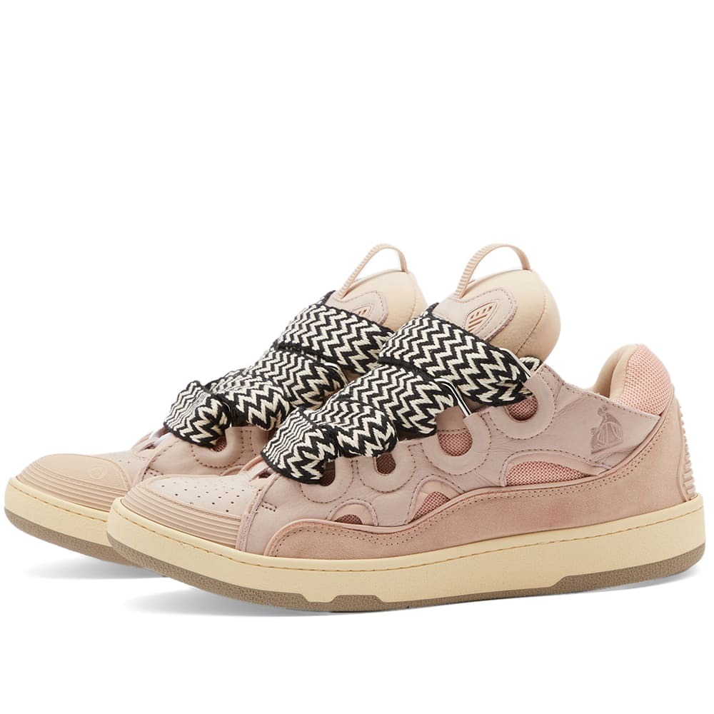 Photo: Lanvin Men's Curb Sneakers in Pale Pink