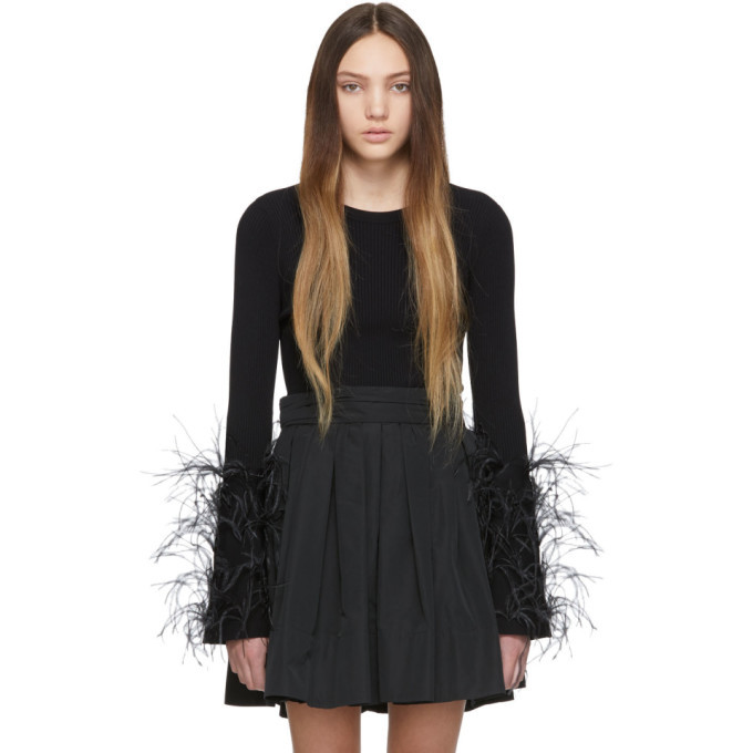 valentino feather sweater