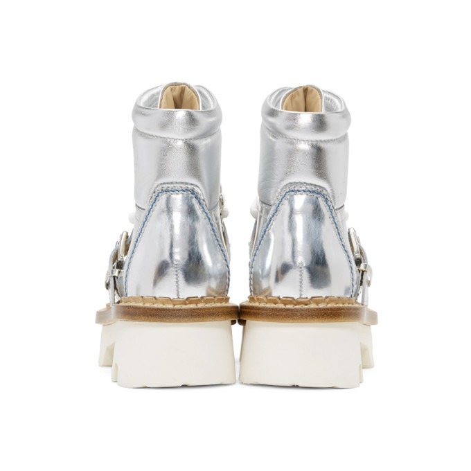 moncler silver boots