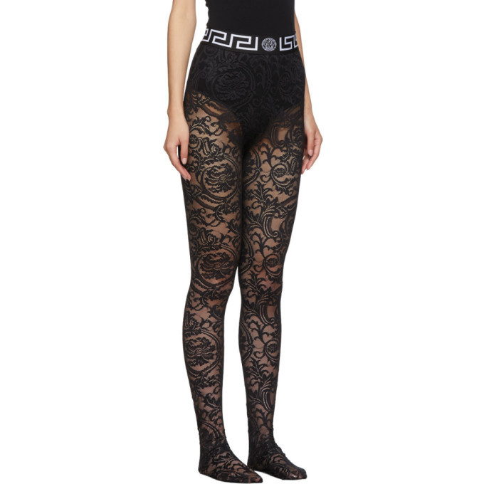 Black lace pantyhose Outlet