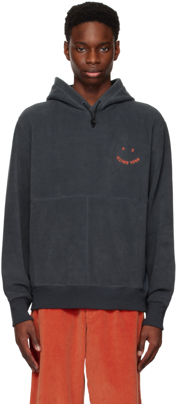 PS by Paul Smith Gray Happy Hoodie PS by Paul Smith