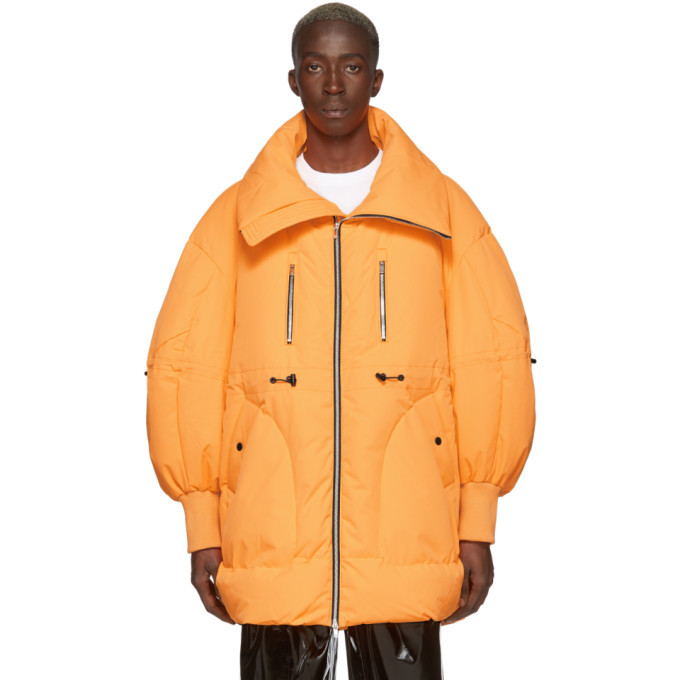 Chen Peng Orange Down Bubble Gum Jacket 